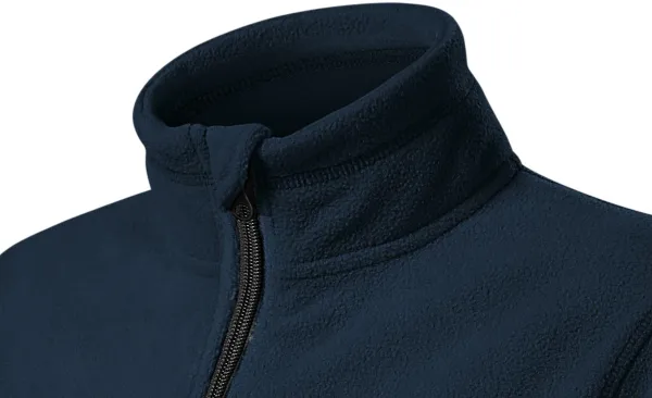 Barn fleece kontrastjacka - Upphöjd krage för att skydda mot kyla på halsen