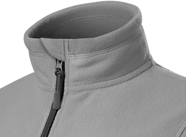 Dam fleece kontrastjacka - Upphöjd krage för att skydda mot kyla på halsen