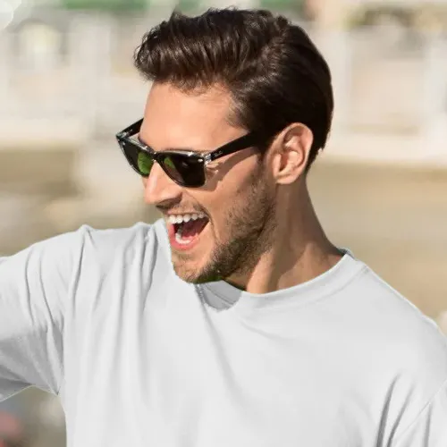 Klassisk T-shirt herr - Klassisk rund halsringning