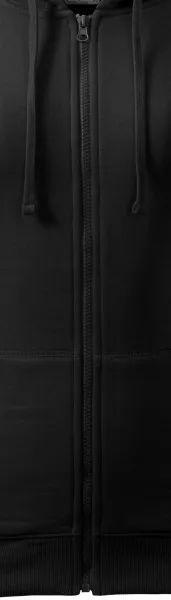 Damtröja med huva - Dragkedja i tröjans färg