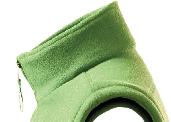 Klassisk fleeceväst - Upphöjd krage för att skydda mot kyla på halsen