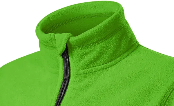 Barn fleece kontrastjacka - Upphöjd krage för att skydda mot kyla på halsen