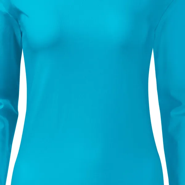 T-shirt med lång passform för damer med långa ärmar - Lätt avsmalnande snitt