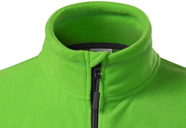 Fleece kontrastjacka för män - Dragkedja upp till hakan
