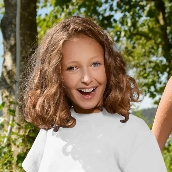 Barns enkla T-shirt - Klassisk rund halsringning