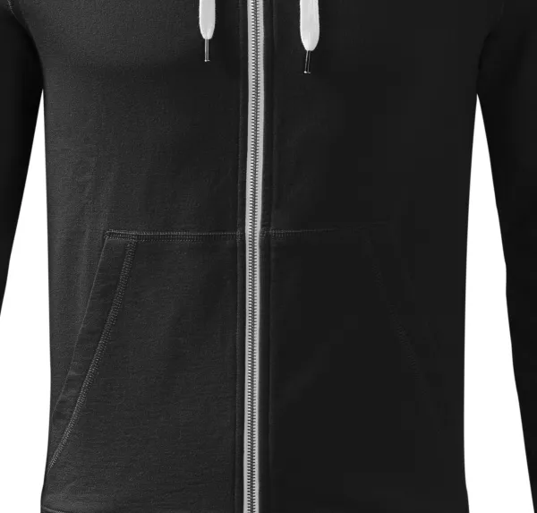 Kontrasttröja för män med huva - Lös passform med sidosömmar