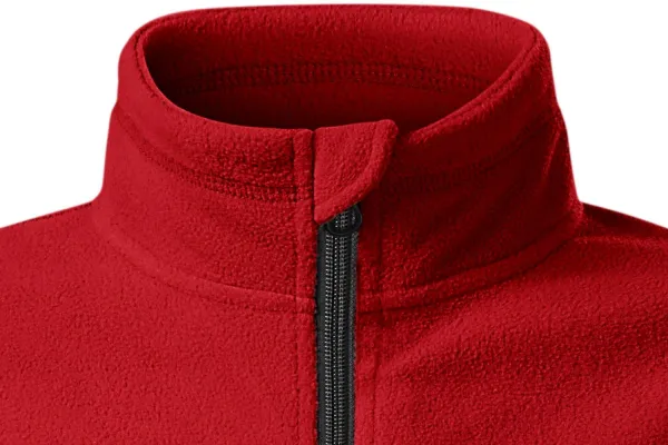 Barn fleece kontrastjacka - Dragkedja upp till hakan