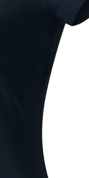 T-shirt med smal passform för damer med V-ringning - Klipp med sidsömmar