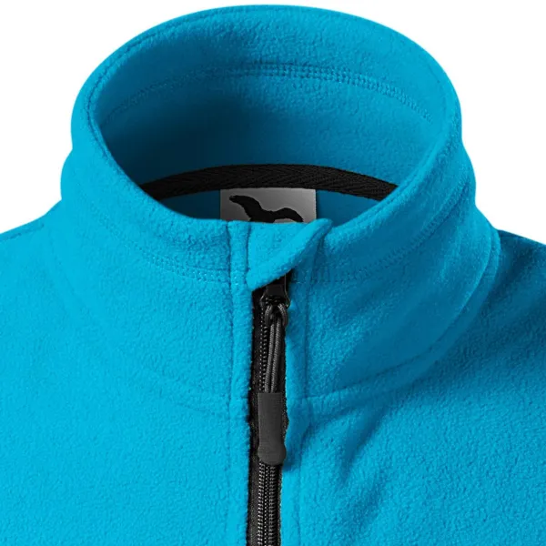 Fleece kontrastväst - Dragkedja upp till hakan