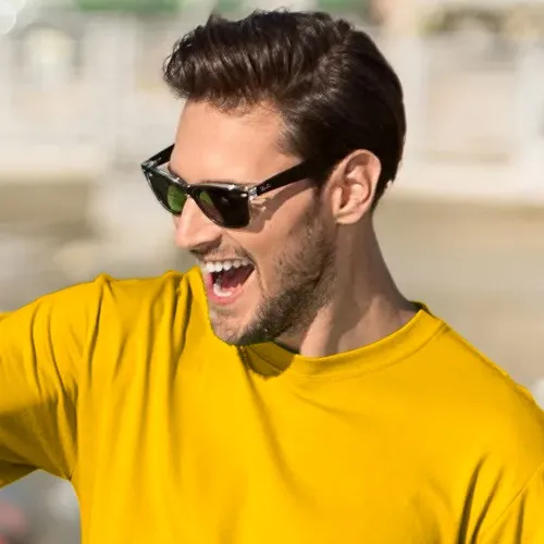 Klassisk T-shirt herr - Klassisk rund halsringning