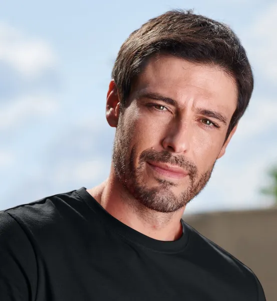 Enkel T-shirt för män - Klassisk rund halsringning