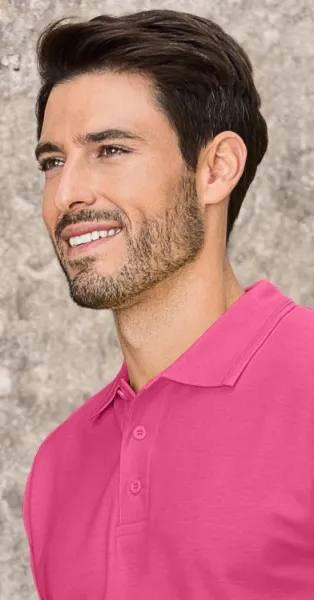 Lös pikétröja för män - 3-knappsfästning