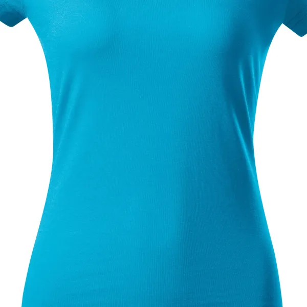 T-shirt med smal passform för damer med rund halsringning - Lätt avsmalnande snitt