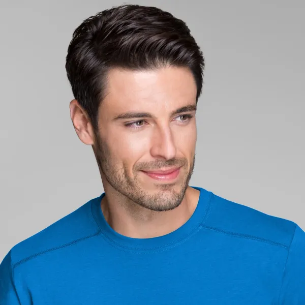 T-shirt herr dekorerad - Klassisk rund halsringning
