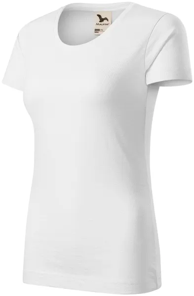 T-shirt för kvinnor, texturerad ekologisk bomull - T-shirt till vardags för kvinnor