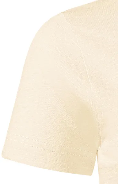 Herr-T-shirt, texturerad ekologisk bomull - Klassiska korta ärmar