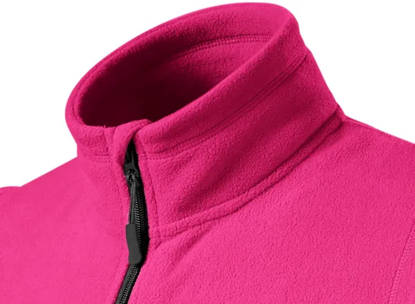 Fleece kontrastväst - Upphöjd krage för att skydda mot kyla på halsen