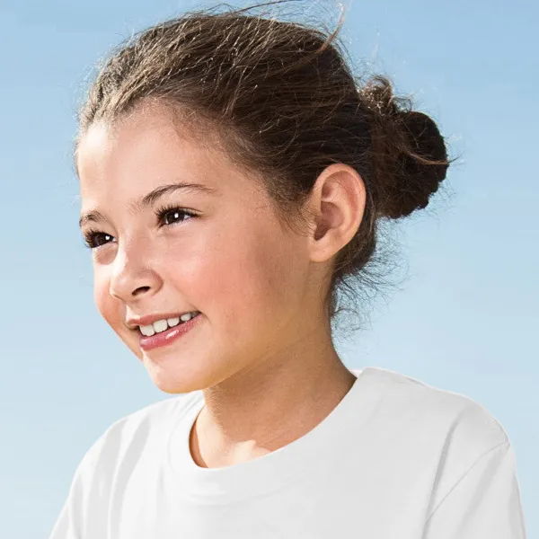 Barnens lätta T-shirt - Klassisk rund halsringning