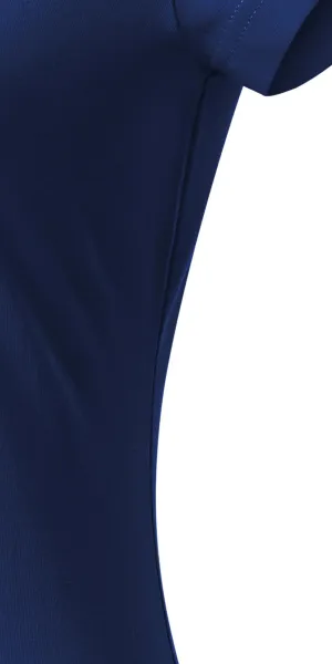 T-shirt med smal passform för damer med V-ringning - Klipp med sidsömmar