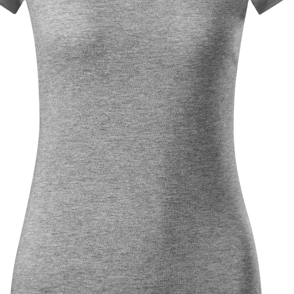 T-shirt med smal passform för damer med rund halsringning - Lätt avsmalnande snitt