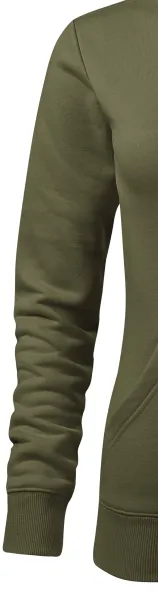 Damtröja med huva utan dragkedja - Klassiska långärmade