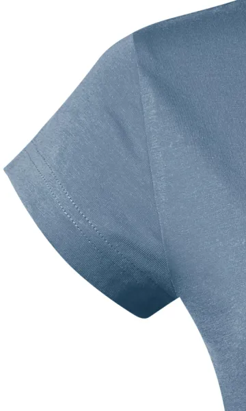T-shirt med smal passform för damer med rund halsringning - Korta ärmar