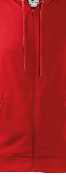 Herrtröja med huva - Dragkedja i tröjans färg