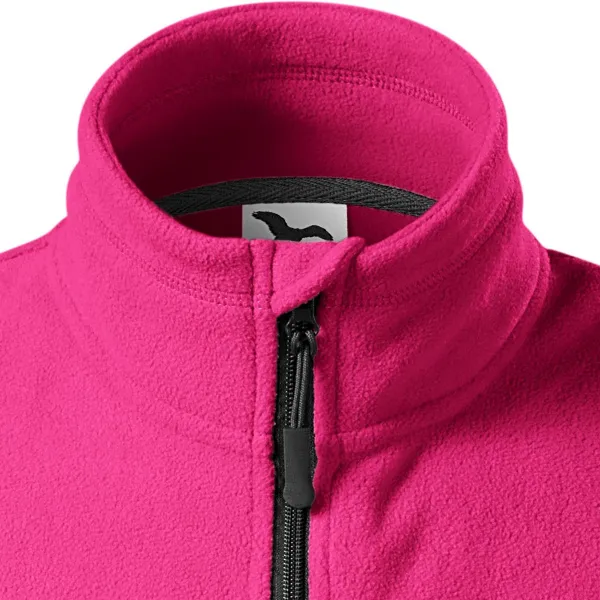 Fleece kontrastväst - Dragkedja upp till hakan