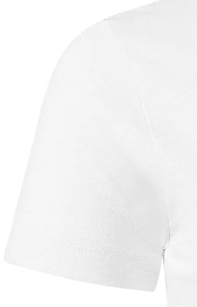 Herr-T-shirt, texturerad ekologisk bomull - Klassiska korta ärmar