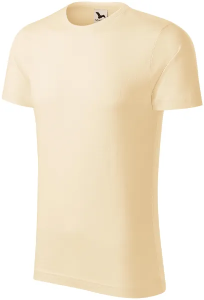 Herr-T-shirt, texturerad ekologisk bomull - Vardags-T-shirt för män
