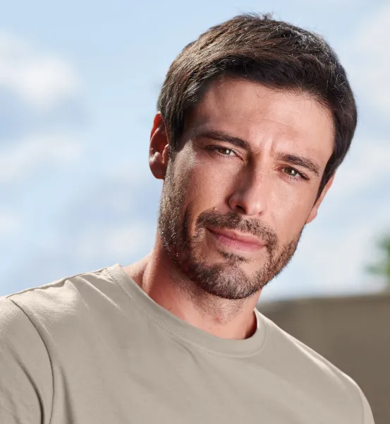 Enkel T-shirt för män - Klassisk rund halsringning