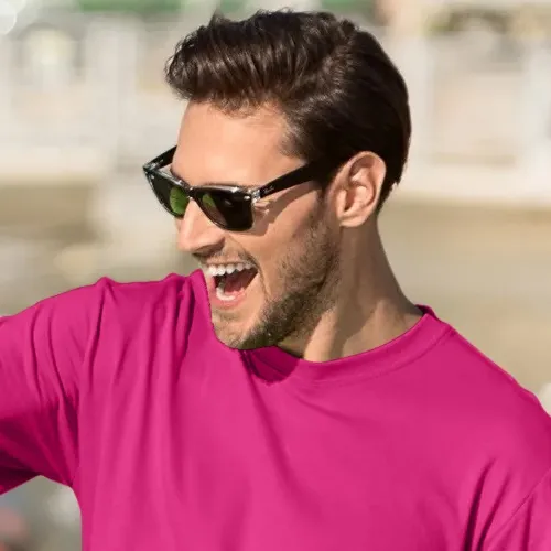 Klassisk T-shirt herr - Klassisk rund halsringning