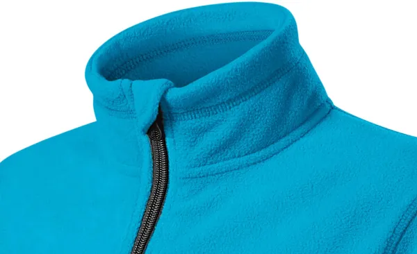 Barn fleece kontrastjacka - Upphöjd krage för att skydda mot kyla på halsen