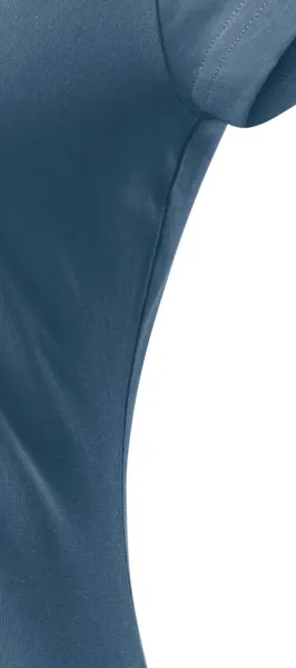 T-shirt med smal passform för damer med rund halsringning - Klipp med sidsömmar
