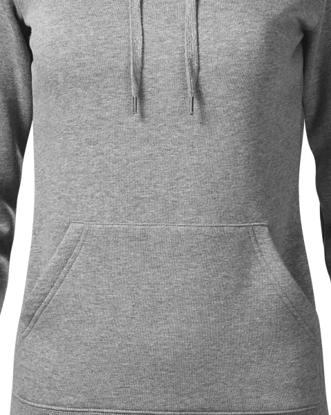Damtröja med huva utan dragkedja - Avsmalnande skärning med sidosömmar
