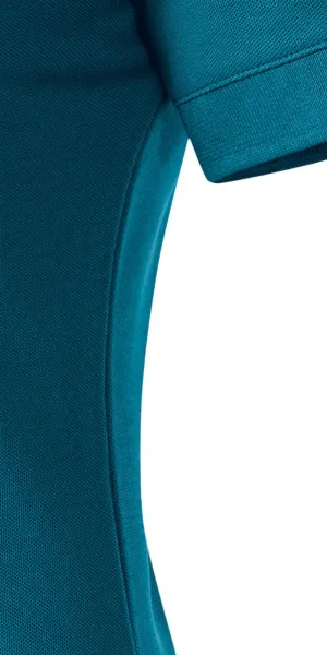 Pikétröja i ekologisk bomull för kvinnor - Klipp med sidosömmar