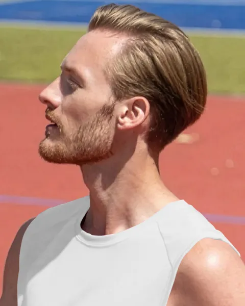 Herr topp - Klassisk rund halsringning