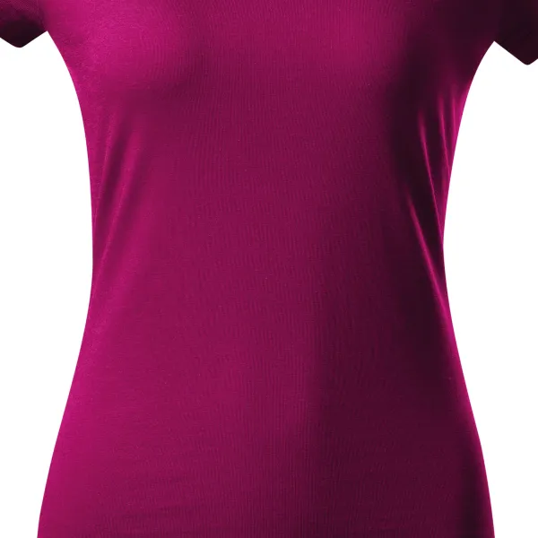 T-shirt med smal passform för damer med rund halsringning - Lätt avsmalnande snitt