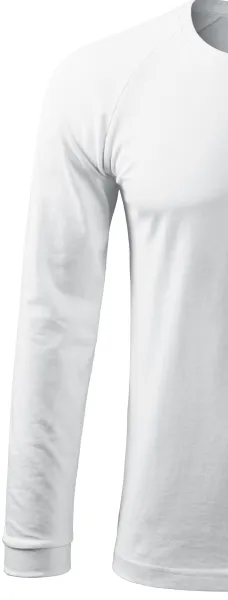 Kontrast-T-shirt för män med långa ärmar - Långa raglanärmar