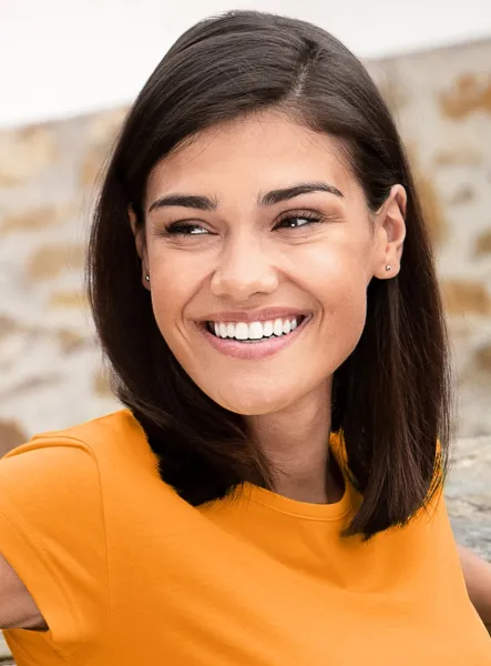 Damer trendig T-shirt - Klassisk rund halsringning