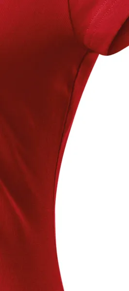 T-shirt med smal passform för damer med rund halsringning - Klipp med sidsömmar