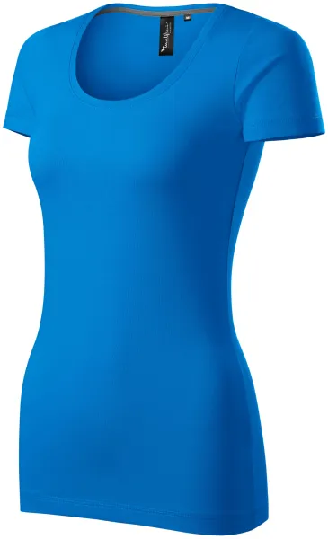 T-shirt dam med dekorativa sömmar - T-shirt till vardags för kvinnor