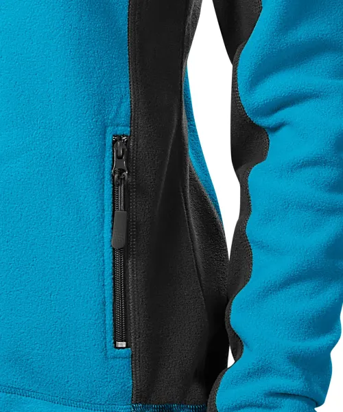 Dam fleece kontrastjacka - Praktiska fickor med dragkedja