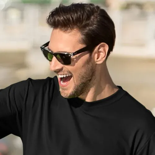 Klassisk T-shirt herr - Klassisk rund halsringning