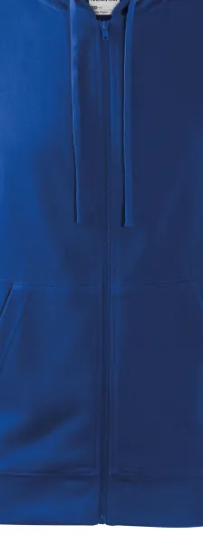 Herrtröja med huva - Dragkedja i tröjans färg