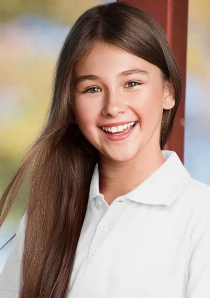 Pikétröja för barn - 3-knappsfäste