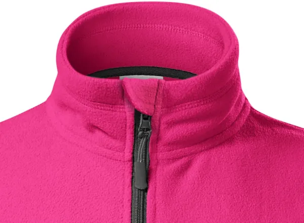 Dam fleece kontrastjacka - Dragkedja upp till hakan