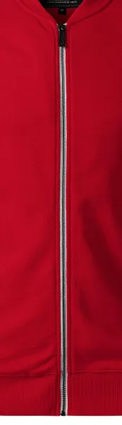 Herrtröja med dolda fickor - Vit metalldragkedja