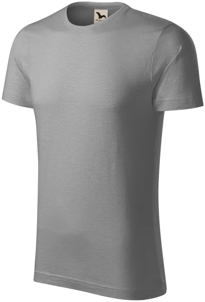 Herr-T-shirt, texturerad ekologisk bomull - Vardags-T-shirt för män