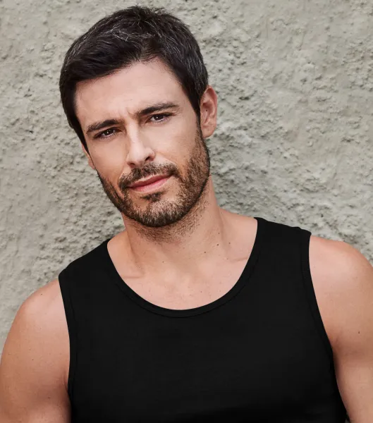 Linne för män - Klassisk rund halsringning